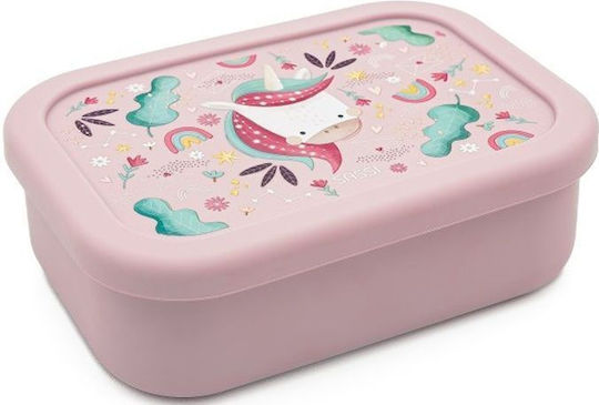 Sassi Junior Unicorn Unicorn Plastik Kinder Lebensmittelbehälter 0.7Es Rosa 17.3 x 12cm