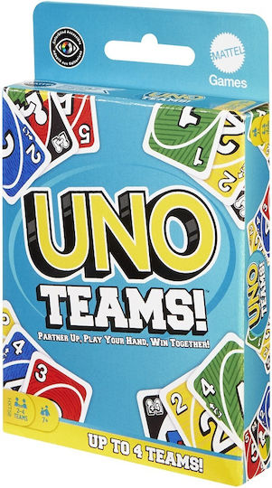 Επιτραπέζιο Παιχνίδι Uno Teams για 2-4 Παίκτες 7+ Ετών Mattel