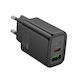 Hoco Зарядно без кабел с USB-A порт и USB-C пор...