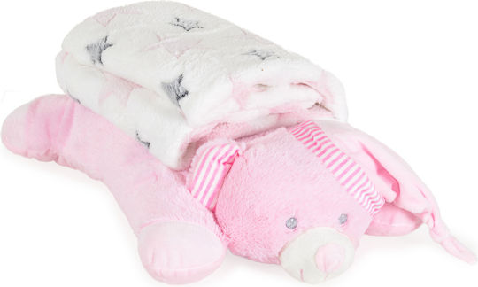 Cangaroo Babydecken Wickeltücher für Kinderzimmer Sleepy Bear mit Teddybär 75x90cm