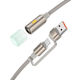 Hoco Cable Usb A Type C To Led Light Ua38c Gold