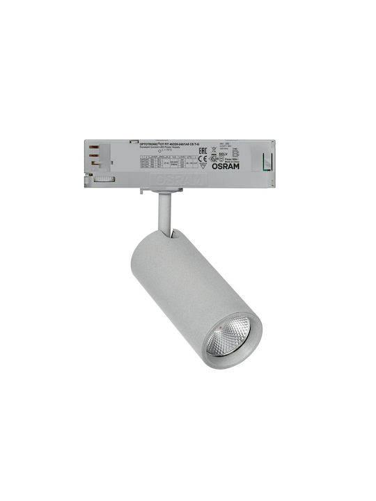 VK Lighting Μονό LED Φυσικό Λευκό Σποτ σε Γκρι Χρώμα