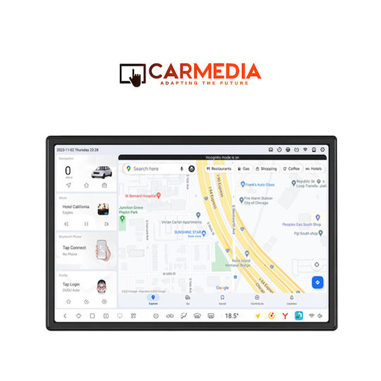 Carmedia Auto-Audiosystem für Seat Ateca 2017 (Bluetooth/USB/AUX/WiFi/GPS/Apple-Carplay/Android-Auto) mit Touchscreen 13"