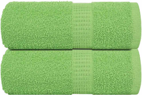 vidaXL Badetücher Set 2 Stück Grüne Gewicht 360gr/m²