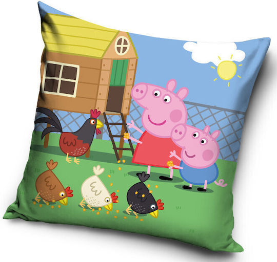 Husă de Pernă din Catifea Peppa Pig Feed 40x40 cm