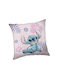 Disney Lilo Stitch Rosa Velours Kissenbezug 40x40 cm