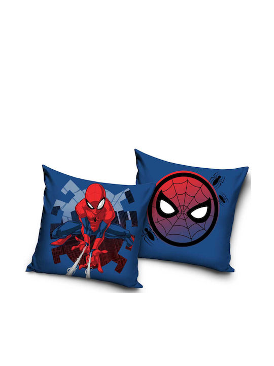 Spiderman Mask Velvet Cushion Cover 40x40 Cm