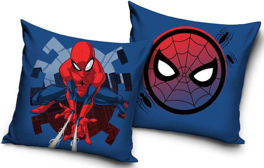 Spiderman Mask Velvet Cushion Cover 40x40 Cm