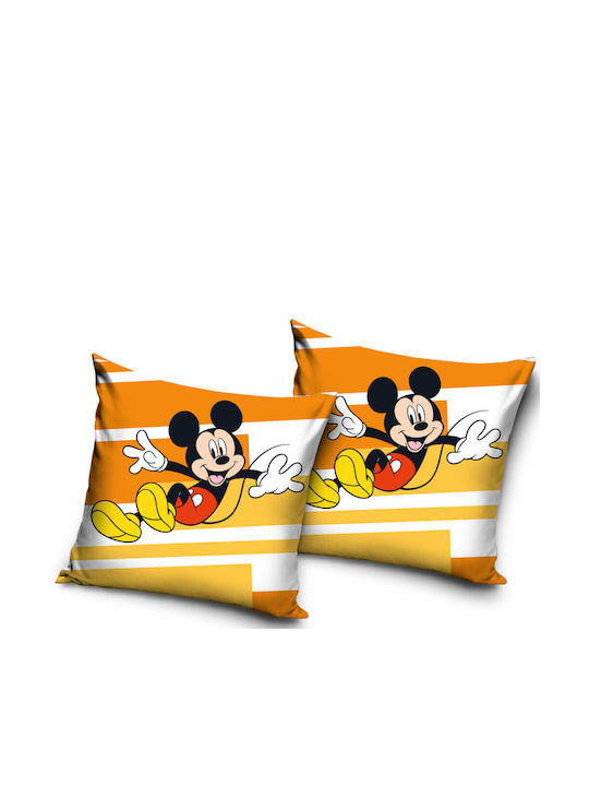 Husă de Pernă din Catifea Disney Mickey 40x40 Cm
