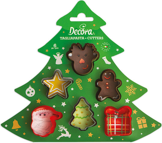 Decora Decupatoare pentru prăjituri Metalice 6buc