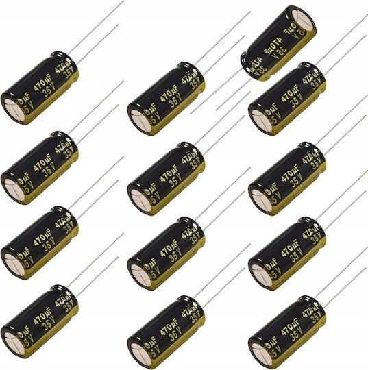 Ηλεκτρολυτικός Πυκνωτής Χαμηλού Esr 470uf 35v 10x17mm Raster 5mm 10pcs