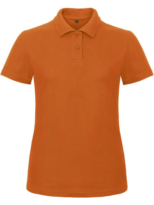 B&C Id.001 Damen Werbepolo-T-Shirt Orange