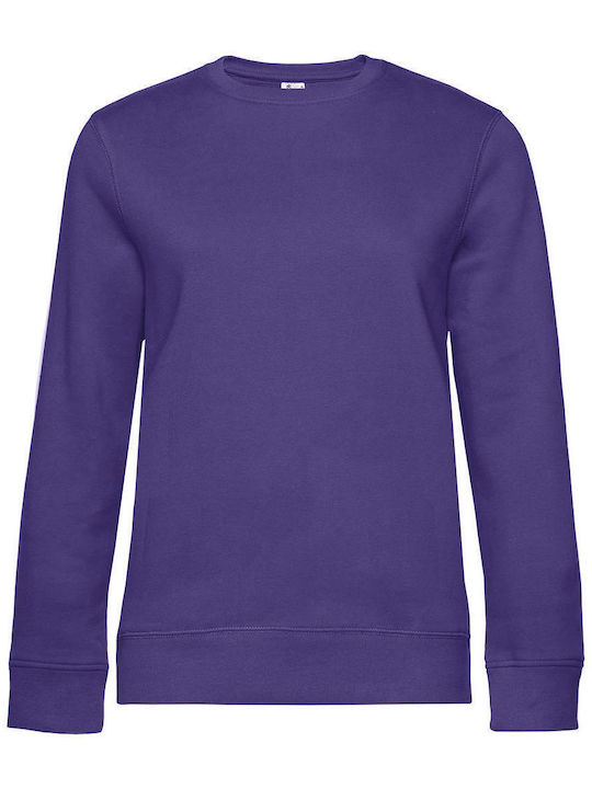 B&C Дамски рекламен суитшърт Radiant Purple