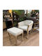 Sessel Samt Grey 61x61x71cm