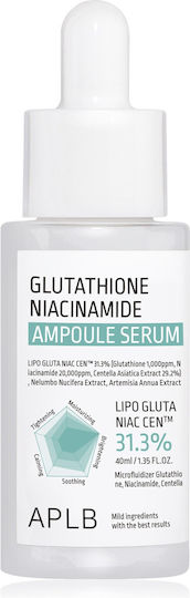 APLB Glutathione Καταπραϋντικό & Αντιγηραντικό Ampoule Serum Προσώπου με Centella Asiatica & Νιασιναμίδη για Αποτοξίνωση & Λάμψη 40ml
