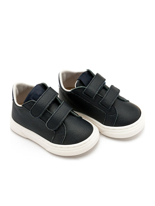 Babywalker Blue Baptism Leather Sneakers