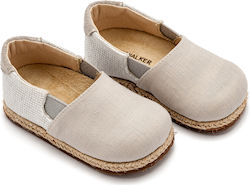 Babywalker Gray Baptism Fabric Espadrilles