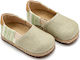 Babywalker Green Baptism Fabric Espadrilles