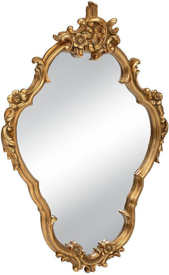 Iliadis Wandspiegel Oval mit Gold Kunststoff Rahmen 104x68cm 1Stück