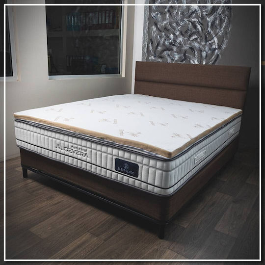 Klikareto Ανώστρωμα Μονό Memory Foam με Ίνες Μπαμπού , Αποσπώμενο Κάλυμμα & Λάστιχα Εφαρμογής 90x190x4εκ.