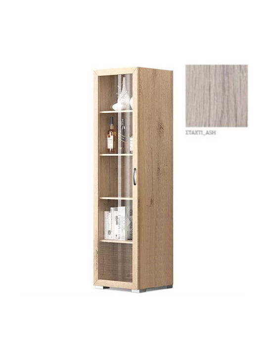 Ν30 Bodenstehende Wohnzimmervitrine aus Holz un...