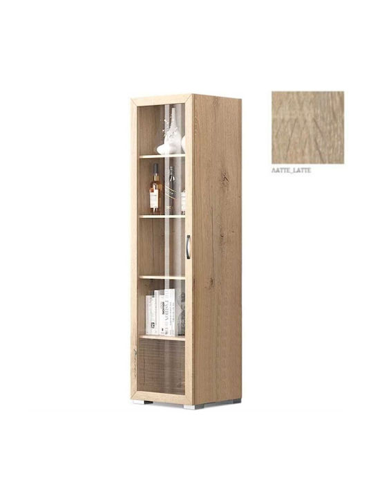 N30 Standvitrine fürs Wohnzimmer aus Holz und M...
