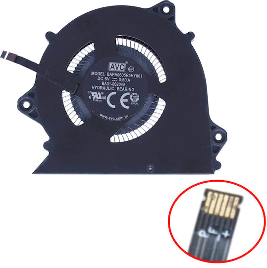 Ανεμιστηράκι Laptop Cpu Cooling Fan Samsung Galaxy Book Pro 360 Np950xdb Np950xdb-kc3us Np950qdb-kb1us Np950qdb-ka1us Baph0605r5hy001 Ba31-00204a Left Fan 6pin Κωδ.81413