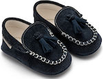 Babywalker Blue Baptism Soft Sole Moccasins