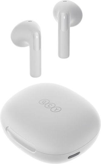 QCY AilyBuds E20 Bluetooth Handsfree Earphones with Sweat Resistance and Charging Case White