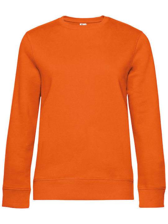 B&C Pure Дамски Рекламен Суитшърт Pure Orange