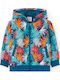 Kids Cardigan Fleece with Hood Multicolored