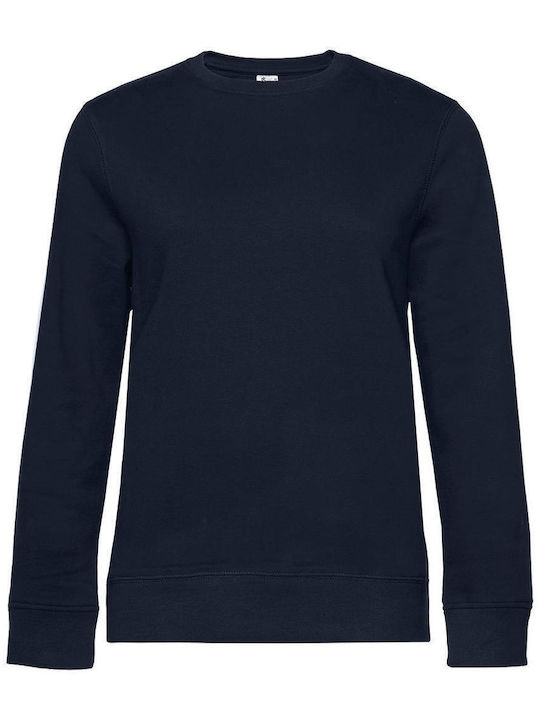 B&C Women's Long Sleeve Promotional Sweatshirt Navy Blue