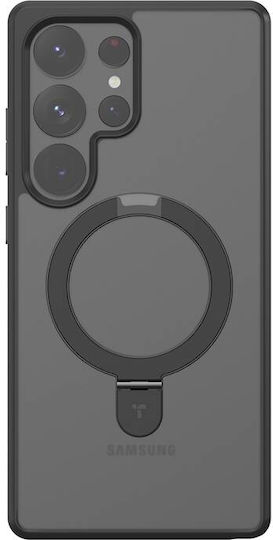 Torras Ostand Back Cover Silicon Negru (Galaxy S25 Ultra)