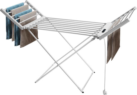 Bakaji Klappbar Elektrisch Wäscheständer Boden 260W 148x53cm Bakaji Klappbar Elektrisch Wäscheständer Boden 260W 148x53cm