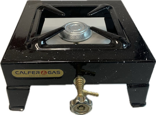 Calfer Gas ΕΛΒ-100 Liquid Gas Countertop Single Burner Black