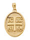 Anhänger Kinder Amulett Konstantinato aus Gold 14K 35105