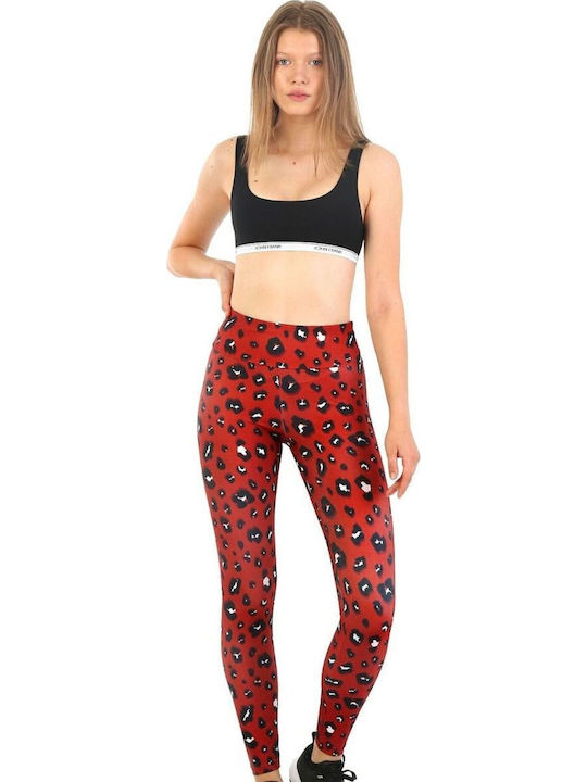 Dri-Fit Training Γυναικείο Κολάν Σκούρο Κόκκινο