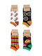 Damen Knöchelsocken Peace Baumwolle 4 Paar Modernty 26453 Mehrfarbig