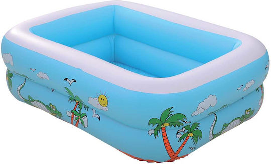 Children's PVC Inflatable Swimming Pool 110x85x35cm Light Blue