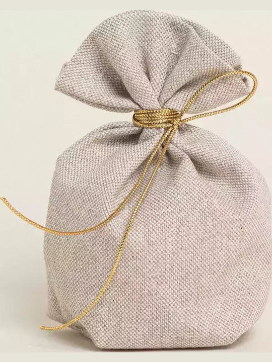 Pouch Base Beige Gold Shade Lurex 8cm X 12cm 390114 Ntampoudis Ntm-390114