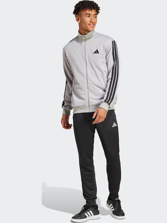 adidas 3-Stripes French Terry Trainingsanzug Grey