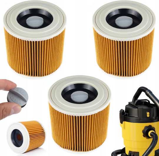 Rosfix Филтри За електрически прахосмукачки Съвместими с Karcher 3бр
