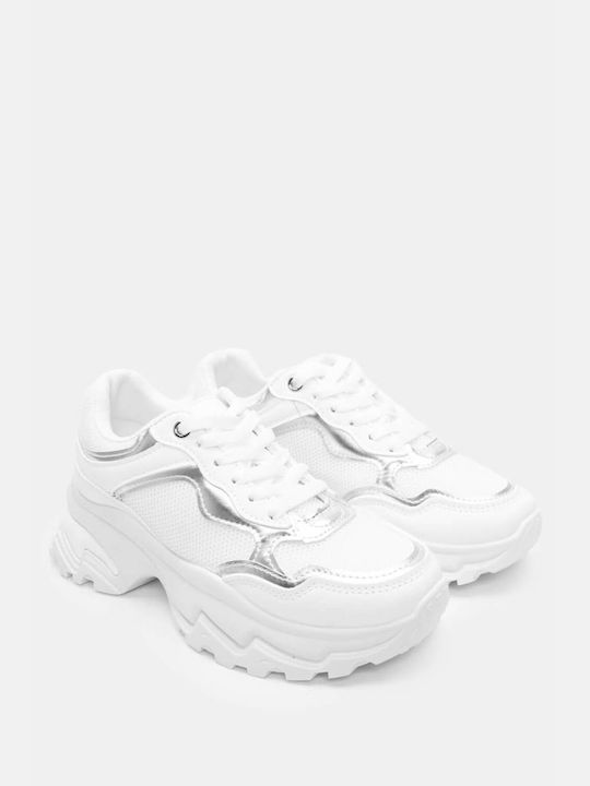 Luigi Chunky Sneakers White