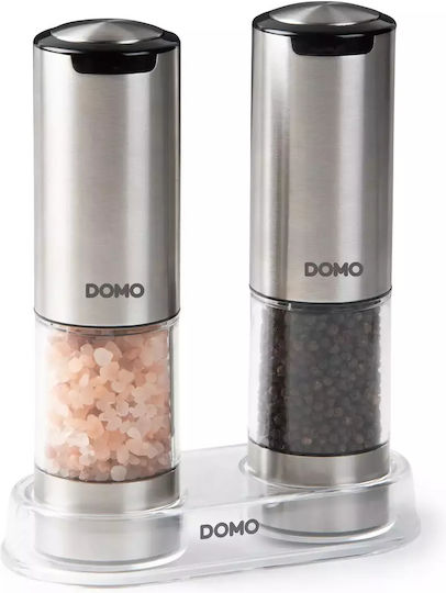 Domo Salz- und Pfeffermühlen-Sets Elektrische Gewürzmühlen 7,6cm Domo Salz- und Pfeffermühlen-Sets Elektrische Gewürzmühlen 7,6cm