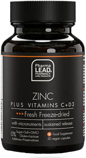 Pharmalead Zinc Plus Vitamin C & D3 200mg 200iu 30 κάψουλες