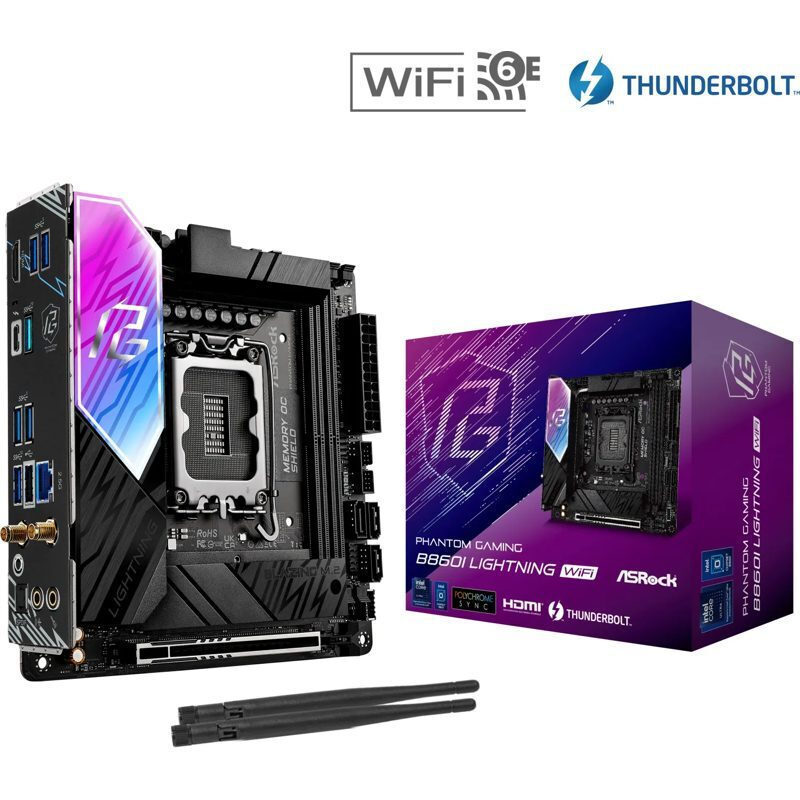 ASRock B860I Lightning WiFi Motherboard Mini ITX με Intel 1851 Socket