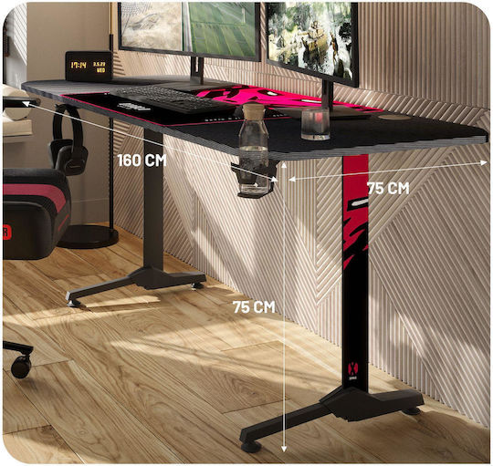 Γραφείο Gaming X-mate 160x60x75εκ. Black Γραφείο Gaming X-mate 160x60x75εκ. Black