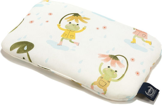La Millou Βρεφικό Μαξιλάρι Ύπνου Bamboo Frogs Λευκό 20x30εκ.