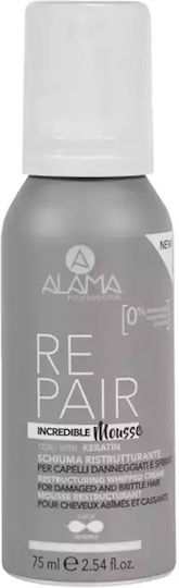 Alama Reparatur Incredible Mousse Leave-in Haarmaske für Reparatur mit Keratin 75ml