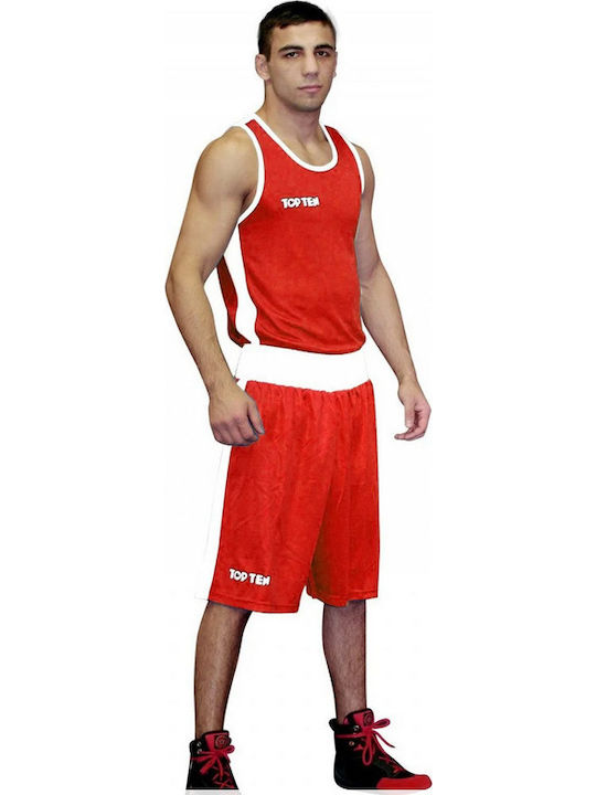 Top Ten Bărbați Cu mânecă scurtă Tricou 1929 pentru Box Roșie